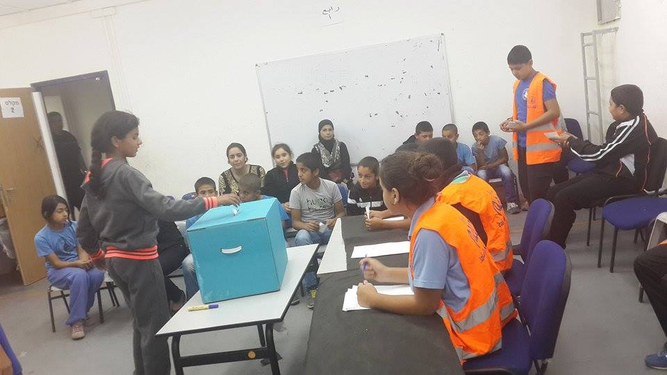 بالصور: انتخابات مجلس الطلاب في مدرسة الرازي في اللد